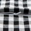 imageDII Decorative Square Throw Pillow Cover Collection Cotton Machine Washable Hidden Zipper 18x18 Gray Assorted 4 PieceBlack Gingham