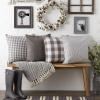 imageDII Decorative Square Throw Pillow Cover Collection Cotton Machine Washable Hidden Zipper 18x18 Gray Assorted 4 PieceGray Assorted