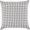 imageDII Decorative Square Throw Pillow Cover Collection Cotton Machine Washable Hidden Zipper 18x18 Gray Assorted 4 PieceGray Gingham