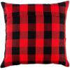 imageDII Decorative Square Throw Pillow Cover Collection Cotton Machine Washable Hidden Zipper 18x18 Gray Assorted 4 PieceRedBlack Assorted
