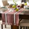 imageDII Everyday Collection Fringed Stripe Tabletop Table Runner 14x72 ThymeDobby Clay