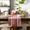 imageDII Everyday Collection Fringed Stripe Tabletop Table Runner 14x72 ThymeDobby Clay