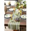 imageDII Everyday Collection Fringed Stripe Tabletop Table Runner 14x72 ThymeDobby Olive