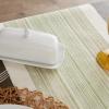 imageDII Everyday Collection Fringed Stripe Tabletop Table Runner 14x72 ThymeThyme