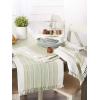 imageDII Everyday Collection Fringed Stripe Tabletop Table Runner 14x72 ThymeThyme