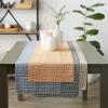 imageDII Farmhouse Gingham Checked Tabletop Collection Table Runner 14x72 BlackBlack