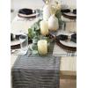 imageDII Farmhouse Gingham Checked Tabletop Collection Table Runner 14x72 BlackBlack