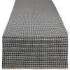 imageDII Farmhouse Gingham Checked Tabletop Collection Table Runner 14x72 BlackBlack