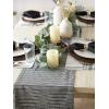 imageDII Farmhouse Gingham Checked Tabletop Collection Table Runner 14x72 BlackBlack