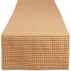imageDII Farmhouse Gingham Checked Tabletop Collection Table Runner 14x72 BlackPumpkin Spice