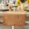 imageDII Farmhouse Gingham Checked Tabletop Collection Table Runner 14x72 BlackPumpkin Spice