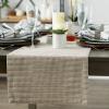 imageDII Farmhouse Gingham Checked Tabletop Collection Table Runner 14x72 BlackStone
