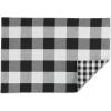 imageDII Gingham Check Tabletop Collection Black Placemat SetBlack