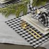 imageDII Gingham Check Tabletop Collection Black Placemat SetBlack