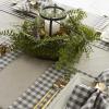 imageDII Gingham Check Tabletop Collection Black Placemat SetGray