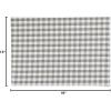 imageDII Gingham Check Tabletop Collection Black Placemat SetGray