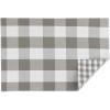 imageDII Gingham Check Tabletop Collection Black Placemat SetGray