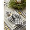 imageDII Gingham Check Tabletop Collection Black Placemat SetGray