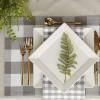 imageDII Gingham Check Tabletop Collection Black Placemat SetGray