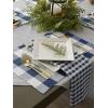imageDII Gingham Check Tabletop Collection Black Placemat SetNavy