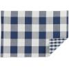 imageDII Gingham Check Tabletop Collection Black Placemat SetNavy