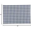 imageDII Gingham Check Tabletop Collection Black Placemat SetNavy