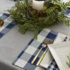 imageDII Gingham Check Tabletop Collection Black Placemat SetNavy