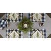 imageDII Gingham Check Tabletop Collection Black Placemat SetNavy