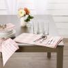 imageDII Gingham Check Tabletop Collection Black Placemat SetPink