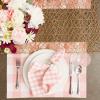 imageDII Gingham Check Tabletop Collection Black Placemat SetPink