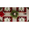 imageDII Gingham Check Tabletop Collection Black Placemat SetRedBlack