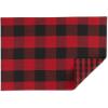 imageDII Gingham Check Tabletop Collection Black Placemat SetRedBlack