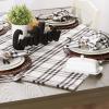 imageDII Home Sweet Farmhouse Plaid Tabletop Collection Table Runner 14x72 BlackBlack