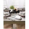 imageDII Home Sweet Farmhouse Plaid Tabletop Collection Table Runner 14x72 BlackBlack