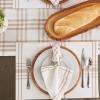 imageDII Home Sweet Farmhouse Plaid Tabletop Collection Table Runner 14x72 BlackFrench Stripe  Stone