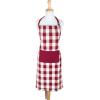 imageDII Unisex Buffalo Check Kitchen Collection Classic Farmhouse Chef Apron One SizeFringed Bottom  Pumpkin Spice