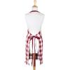 imageDII Unisex Buffalo Check Kitchen Collection Classic Farmhouse Chef Apron One SizeFringed Bottom  Pumpkin Spice