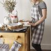 imageDII Unisex Buffalo Check Kitchen Collection Classic Farmhouse Chef Apron One SizeGray  White