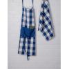 imageDII Unisex Buffalo Check Kitchen Collection Classic Farmhouse Chef Apron One SizeNavy  Cream