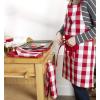 imageDII Unisex Buffalo Check Kitchen Collection Classic Farmhouse Chef Apron One SizeRed  White