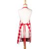 imageDII Unisex Buffalo Check Kitchen Collection Classic Farmhouse Chef Apron One SizeRed  White