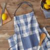 imageDII Unisex Buffalo Check Kitchen Collection Classic Farmhouse Chef Apron One SizeStonewash Blue