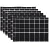 imageDII Basic Check Collection Tabletop Napkin Set Black 6 PieceBlack Check