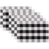 imageDII Buffalo Check Collection Classic Farmhouse Placemat Set 13x19 Red ampamp Black 6 PieceBlack  White