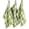 imageDII Buffalo Check Kitchen Collection Classic Farmhouse Dishtowel Set 20x30 Pink ampampWhite 3 PieceAntique Green