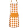 imageDII Unisex Buffalo Check Kitchen Collection Classic Farmhouse Chef Apron One SizeFringed Bottom  Wine