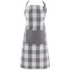 imageDII Unisex Buffalo Check Kitchen Collection Classic Farmhouse Chef Apron One SizeGray  White