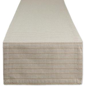 imageDII Farmhouse Gingham Checked Tabletop Collection Table Runner 14x72 BlackStone