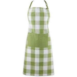 imageDII Unisex Buffalo Check Kitchen Collection Classic Farmhouse Chef Apron One SizeAntique Green