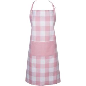 imageDII Unisex Buffalo Check Kitchen Collection Classic Farmhouse Chef Apron One SizePink White